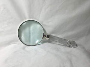 Loupe de poche élégante avec poignée en verre cristallin de qualité supérieure, loupe de bureau de luxe pour la décoration de bureau et cadeau haut de gamme - Product Image 1