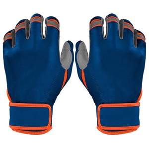 Gants de frappe bleus avec fermeture auto-agrippante pour l'entraînement, unisexe adulte, en tissu tricoté durable en spandex et nylon - Product Image 1