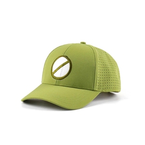 Wholesale Manufacturer Breathable Golf Hat Laser Cut Holes Private Label 6 Panel Cap Custom Embroidery Logo Sport Headwear - Product Image 5