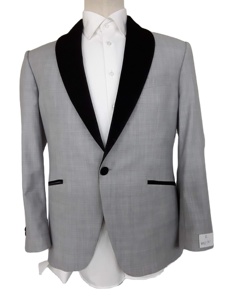 Stylo's Collection MTM #227 Stylish Men's 100% Fine Wool Woolen Notched Collar Tuxedo <b>Jacket</b> Single Breasted Breathable Suit - Product Image 2