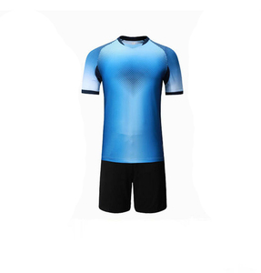 Conjunto de Camiseta de Fútbol para Hombre con Degradado Azul, Manga Corta, Absorbe la Humedad, Uniforme Deportivo para Todas las Temporadas - Product Image 2