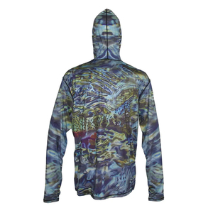 Wholesale Custom Fishing Long Sleeve <b>Hoodies</b> <b>Lightweight</b> Quick Dry Fishing Wear UPF 50+ <b>Hoodies</b> For Adults - Product Image 2