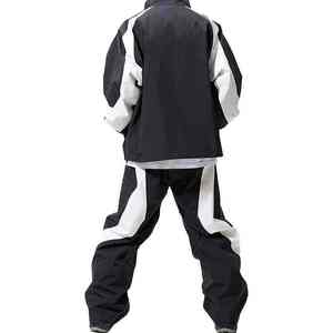 ชุดแจ็คเก็ตและกางเกงวอร์มแบบสั่งทำคุณภาพสูง ชุดวอร์มโอเวอร์ไซส์ ชุดกันลมสำหรับผู้ชาย ชุดกีฬาผ้าไนลอนทอ - Product Image 3