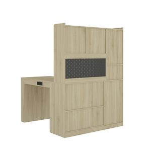 Bureau d'angle moderne pour la maison avec éclairage LED, chargeur, tiroirs et étagère – Bureau d'ordinateur durable pour l'étude ou le travail - Product Image 4