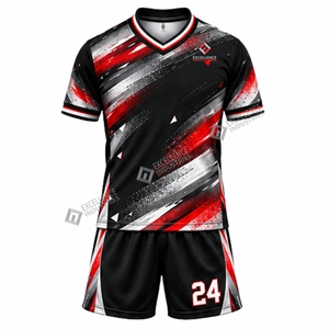 ชุดฟุตบอลขายส่ง เสื้อทีมฟุตบอล ชุดกีฬาแบบกำหนดเอง ระบายอากาศได้ดี สำหรับฝึกซ้อมและแข่งขัน - Product Image 2