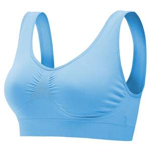 Lot de 3 soutiens-gorge de sport sans coutures pour femmes, soutien léger, débardeurs pour fitness, entraînement, yoga, sommeil - Sans armatures - Product Image 3