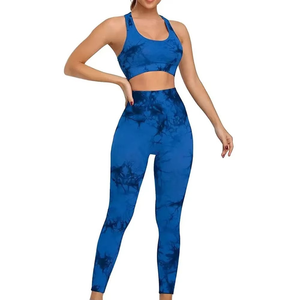 Ensemble de yoga sans couture personnalisé de haute qualité, tissu respirant, adapté aux grandes tailles, pour femmes - Product Image 6