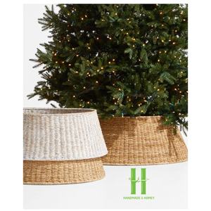 Faldas para Árboles de Navidad Hechas a Mano, Falda Rústica para Árbol de Navidad de Jacinto de Agua, Collar Bohemio para Árbol de Navidad, Hecho en Vietnam - Product Image 6