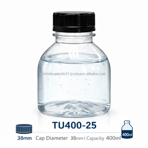 Botellas de Plástico PET de 400 ml de Calidad Industrial, Transparentes y a Prueba de Fugas para Bebidas y Smoothies - Product Image 3