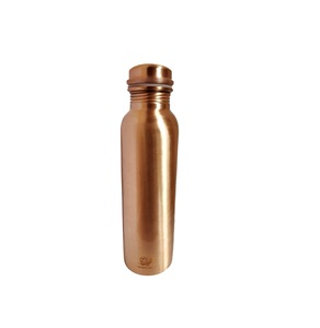 ILAHI's Hammered Copper Eco-Friendly 500ml <b>Water</b> <b>Bottle</b> Lid Classic Design Home Office Travel Outdoor Uttar Pradesh - Product Image 2