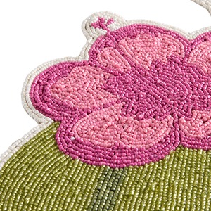 Handcrafted Flower Design <b>Beaded</b> <b>Placemat</b> Premium Decorative Dining Table Centerpiece For Modern Home Decoration - Product Image 4