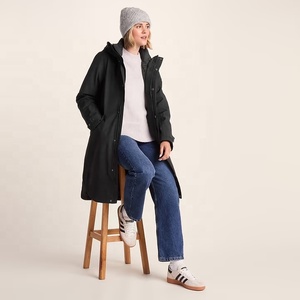 Chaqueta Impermeable Larga para Mujer, con Capucha, Cortavientos, para Viajes al Aire Libre, Otoño/Primavera - Product Image 2