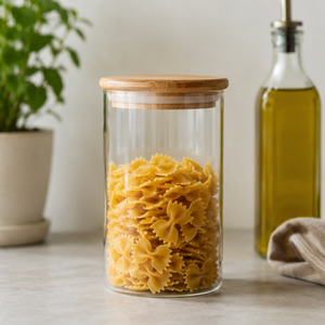 Handmade 500ml <b>Glass</b> <b>Storage</b> Jar Clear Kitchen Canister Reusable <b>Food</b>-Safe <b>Container</b> Bulk Wholesale - Product Image 6