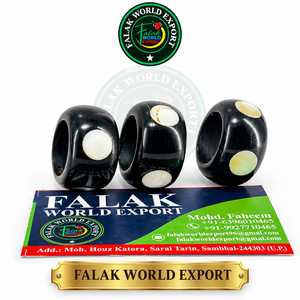 Bague en corne de buffle/vache naturelle polie de qualité supérieure, artisanat moderne, nouvelle fabrication artisanale par Falak World Export - Product Image 4