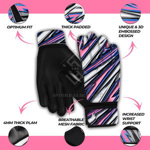 Gants de gardien de but modernes de haute qualité, adhérence supérieure, paume en latex antidérapante, fermeture auto-agrippante, protection des doigts pour l'entraînement quotidien - Product Image 2