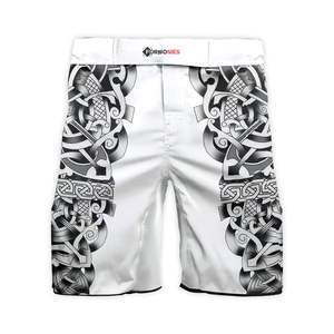 Pantalones cortos MMA para hombre, con estampado, cintura elástica, para entrenamiento en gimnasio, kickboxing, ligeros, de secado rápido, coloridos, para artes marciales mixtas. - Product Image 3