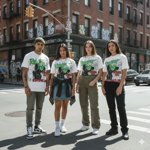 Camiseta Extra Grande para Hombre con Estampado DTG Personalizado, 100% Algodón, Negra, Estilo Vintage, Manga Corta - Product Image 6