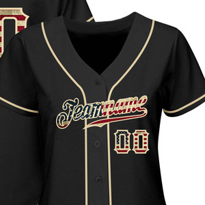 Maillot de softball personnalisé par sublimation OEM pour hommes, chemise de sport boutonnée, uniforme d'équipe, impression de nom et de numéro, design personnalisé - Product Image 2