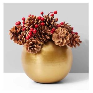 Jarrón de Metal de alta calidad, jarrón de mesa moderno, florero moderno de aluminio para decoración de sala de estar de oficina en casa a precio al por mayor - Product Image 5