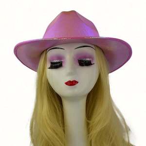 Nouveau Chapeau de Cowboy Holographique Laser Coloré Texas Unisexe, Multicolore, Tendance, pour Fêtes Décontractées en Plein Air, Vente en Gros - Product Image 2