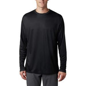 Chemises de pêche pour hommes à manches longues, noires unies, en polyester, UPF 50, séchage rapide, style pull. - Product Image 5
