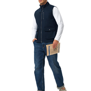 Canvas <b>Vest</b> Men Cotton Sleeveless Jacket Casual <b>Utility</b> <b>Vest</b> for Work Outdoor Travel and Daily Wear Breathable Solid Color <b>Vest</b> - Product Image 4
