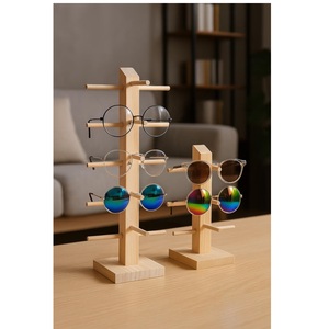Soporte de madera maciza duradero de calidad de exportación para exhibir gafas en tiendas de óptica, disponible en grandes cantidades. - Product Image 1
