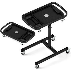 2-in-1 <b>Working</b> <b>Table</b> with 4 Rollers and Part Tray Utility Cart - Product Image 3