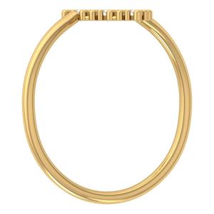 Bague de mariage minimaliste en or faite à la main bague de fiançailles personnalisée avec diamant or massif attrayant pour les fêtes en vente - Product Image 4