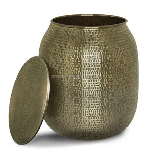 Luxury Wood Modern Dining <b>Table</b> Handmade Shape Gold Finished Home Decor Zahid Exports - Product Image 1