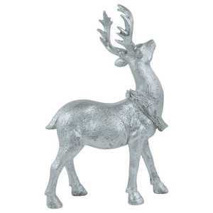 Juego de 3 Renos Metálicos Plateados para Decoración de Jardín, Arte Navideño para Exteriores, Estilo Moderno - Product Image 4