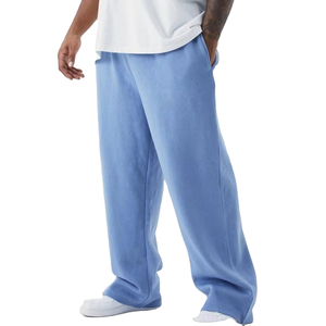Pantalon de jogging en polyester personnalisé de haute qualité avec logo pour hommes – Vêtements de sport et de gym pour hommes – Pantalon délavé - Product Image 3