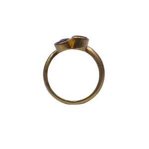 <b>Engagement</b> 925 Sterling Silver Gold Plated Channel Setting Pink Tourmaline Gemstone Women's Classic <b>Ring</b> - Product Image 3