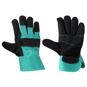 Guantes de Seguridad para Trabajo, Protección para Manos, Cuero Vacuno, Antivibración, Color Negro Intenso, Guantes de Soldadura con Puño de Seguridad - Product Image 2
