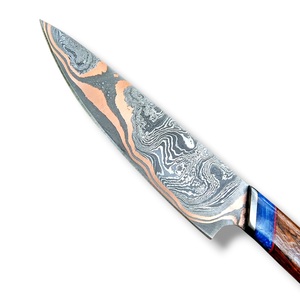 Cuchillo de chef de cobre damasco forjado a mano con mango de palisandro y funda, cuchillo de cocina personalizado CuMai, venta al por mayor OEM - Product Image 5