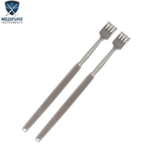 Professional Skin <b>Hook</b> four prongs Surgical Instrument Stainless Steel for Soft Tissue Handling <b>Plastic</b> ENT Surgical Procedures - Product Image 3