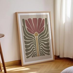 Cadre d'affiche en bois rectangulaire vertical minimaliste, impression numérique couleur, présentoir de table durable, décoration intérieure - Product Image 3