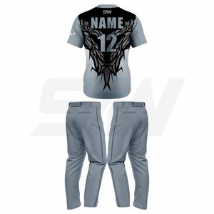 Uniforme de baseball personnalisé à marque privée, coupe athlétique, maillot de softball sublimé pour équipe, uniforme de baseball avec broderie et impression personnalisées - Product Image 2