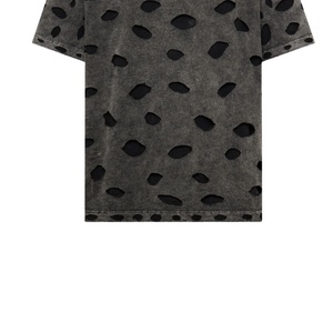 Drop Shoulder Distressed T-Shirts for <b>Men</b> 100% Cotton High Quality Breathable Lightweight Custom Logo Printing OEM Service - Product Image 3