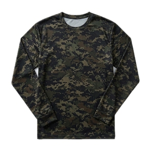 T-shirt camouflage à manches longues pour homme, imprimé numériquement, pour la chasse, sublimation par transfert thermique. - Product Image 1