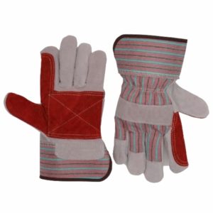 Gants en cuir de vachette pleine fleur robustes, confortables et résistants à l'abrasion et à la chaleur, renforcés, sûrs pour la construction et le jardinage - Product Image 3