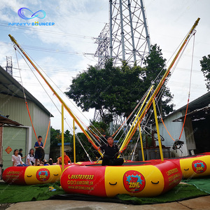 Trampoline gonflable de bungee jumping <span class=keywords><strong>pour</strong></span> 4 personnes, durable, sûr, élastique, divertissant, <span class=keywords><strong>pour</strong></span> enfants et adultes, idéal <span class=keywords><strong>pour</strong></span> les activités de plein air. - Product Image 6