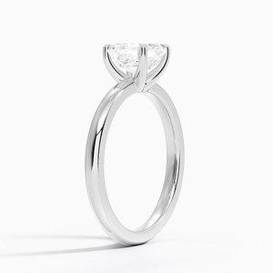 Bague BOJ 71 en argent 925, taille Asscher, avec halo de griffes, solitaire en moissanite 2 carats couleur D VVS1 certifiée GRA, prix bas - Product Image 2