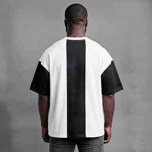 Ropa de moda relajada con corte holgado. Camisetas extragrandes para hombre con tela resistente y estilo relajado. Camisetas extragrandes para hombre. - Product Image 2