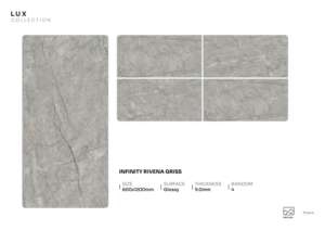 Panneau en porcelaine brillant Eclipse Shine 600x1200mm 60x120cm 24x48 pouces, carrelage décoratif de grande taille de qualité supérieure - Product Image 4