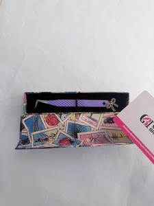 Pince à cils GETUP BROSONS en acier inoxydable à pointe lisse, précision, forme arquée, 90 degrés, boîte personnalisée - Product Image 5