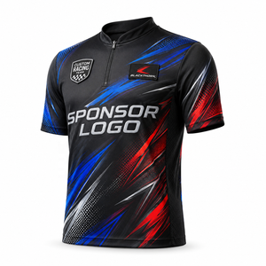 Camisetas personalizadas con cuello, 100% poliéster, camiseta de carreras personalizada, camisetas de carreras de autos, polos de carreras sublimados - Product Image 3