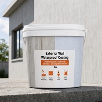 Revêtement extérieur 1K à base d'acrylique polymère, anti-moisissure, faible odeur, faible teneur en COV, imperméable, écologique et sûr