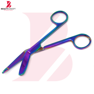 Tijeras para Vendajes Lister de 5.5 Pulgadas, Manuales, Multicolor Arcoíris de Titanio, Acero Inoxidable, Tijeras Médicas para Traumatismos, para Clínica - Product Image 2