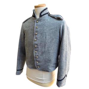 Chaqueta de los Estados Confederados, específicamente una variante del "Departamento de Alabama", hecha de lana vaquera con una chaqueta azul. - Product Image 4